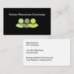 Cartes de visite de consultant en ressources humai