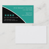 Cartes de visite de consultant en sécurité (Devant / Derrière)