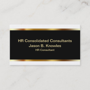 Cartes de visite de consultant RH