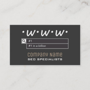 Cartes de visite de consultants en matière de SEO