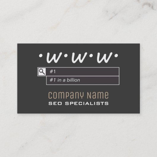 Cartes de visite de consultants en matière de SEO (Devant)