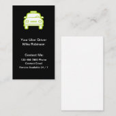Cartes de visite de contact simple Uber Driver (Devant / Derrière)