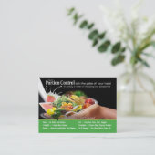 Cartes de visite de contrôle de la partie entraîne (Debout devant)