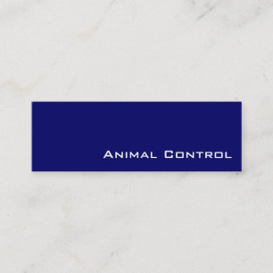 Cartes de visite de contrôle des animaux blancs de