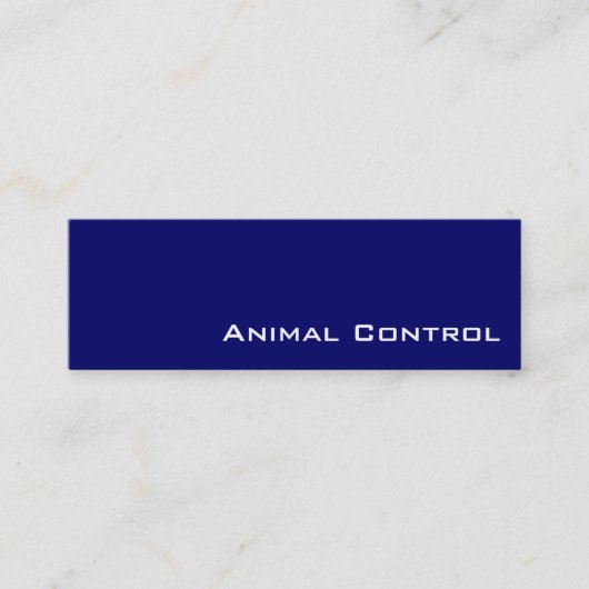 Cartes de visite de contrôle des animaux blancs de (Devant)