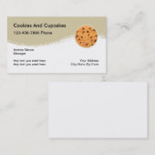 Cartes de visite De Cookies Et De Cupcakes (Devant / Derrière)