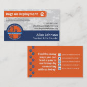 Cartes de visite de coordonnateur de DoD (Devant / Derrière)