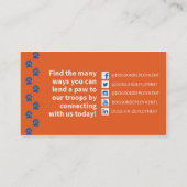 Cartes de visite de coordonnateur de DoD (Dos)