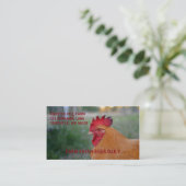 CARTES DE VISITE DE COQ DE FARMSTYLE (Debout devant)
