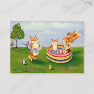 Cartes de visite de corgi de Gallois de Pembroke