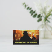 Cartes de visite de corps de sapeurs-pompiers (Debout devant)