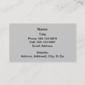 Cartes de visite de Corvair (Dos)