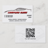 Cartes de visite de Corvette d'ensemble de chrome (Devant / Derrière)