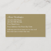 Cartes de visite de Cosmetologist (Dos)