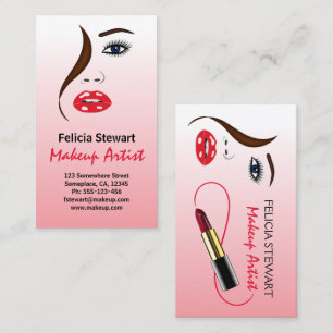 Cartes de visite de Cosmetologist de maquilleur de