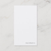 Cartes de visite de coucher du soleil (Dos)