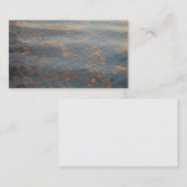 Cartes de visite de coucher du soleil de l'eau de (Devant / Derrière)