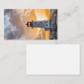 Cartes de visite de coucher du soleil de phare de (Devant / Derrière)