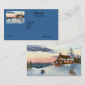 Cartes de visite de coucher du soleil d'étoile (Devant / Derrière)