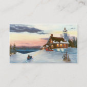 Cartes de visite de coucher du soleil d'étoile (Dos)