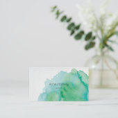 Cartes de visite de couleur d'eau (Debout devant)