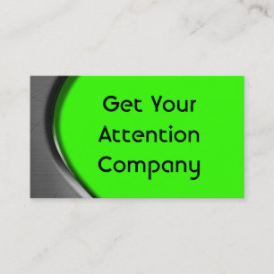 Cartes de visite de courbe en métal