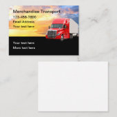 Cartes de visite De Courrier De Transport Et De Tr (Devant / Derrière)