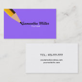 Cartes de visite de cours particuliers (Devant / Derrière)