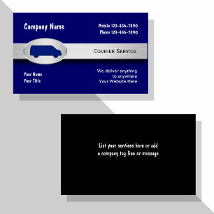 Cartes de visite de coursier