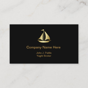 Cartes de visite de courtier de yacht de luxe