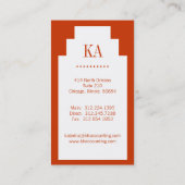 Cartes de visite de courtier en assurances (Dos)