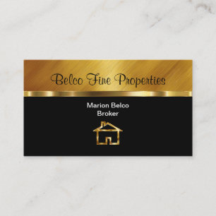 Cartes de visite de courtier immobilier chic