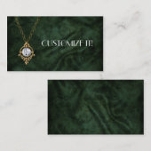 Cartes de visite de coutume de Bling d'or de (Devant / Derrière)