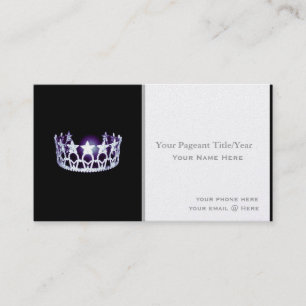 Cartes de visite de coutume de couronne de style