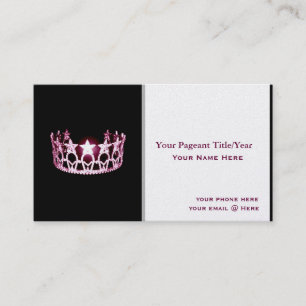 Cartes de visite de coutume de couronne de style