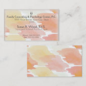 Cartes de visite de coutume de psychologue d'école (Devant / Derrière)