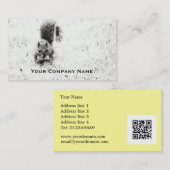 Cartes de visite de coutume d'écureuil de forager (Devant / Derrière)