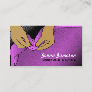 Cartes de visite de couture de costume