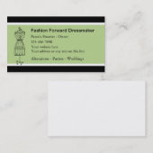 Cartes de visite de couturière (Devant / Derrière)