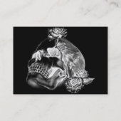 Cartes de visite de crâne et de roses (Dos)