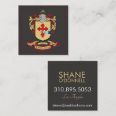 Cartes de visite de crête de famille (Devant / Derrière)