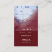 cartes de visite de Crimson Red Architect (Dos)