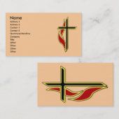 CARTES DE VISITE DE CROIX ET DE FLAMME (Devant / Derrière)