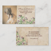 cartes de visite de cru de conception de cheveux (Devant / Derrière)