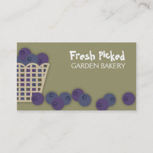 cartes de visite de cuisine de cuisson de panier
