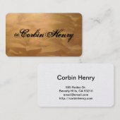 Cartes de visite de cuivre brossé (Devant / Derrière)