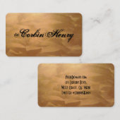 Cartes de visite de cuivre brossé (Devant / Derrière)