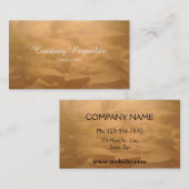 Cartes de visite de cuivre brossé (Devant / Derrière)