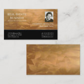 Cartes de visite de cuivre de l'agent immobilier (Devant / Derrière)