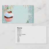 Cartes de visite de Cupcake (Devant / Derrière)